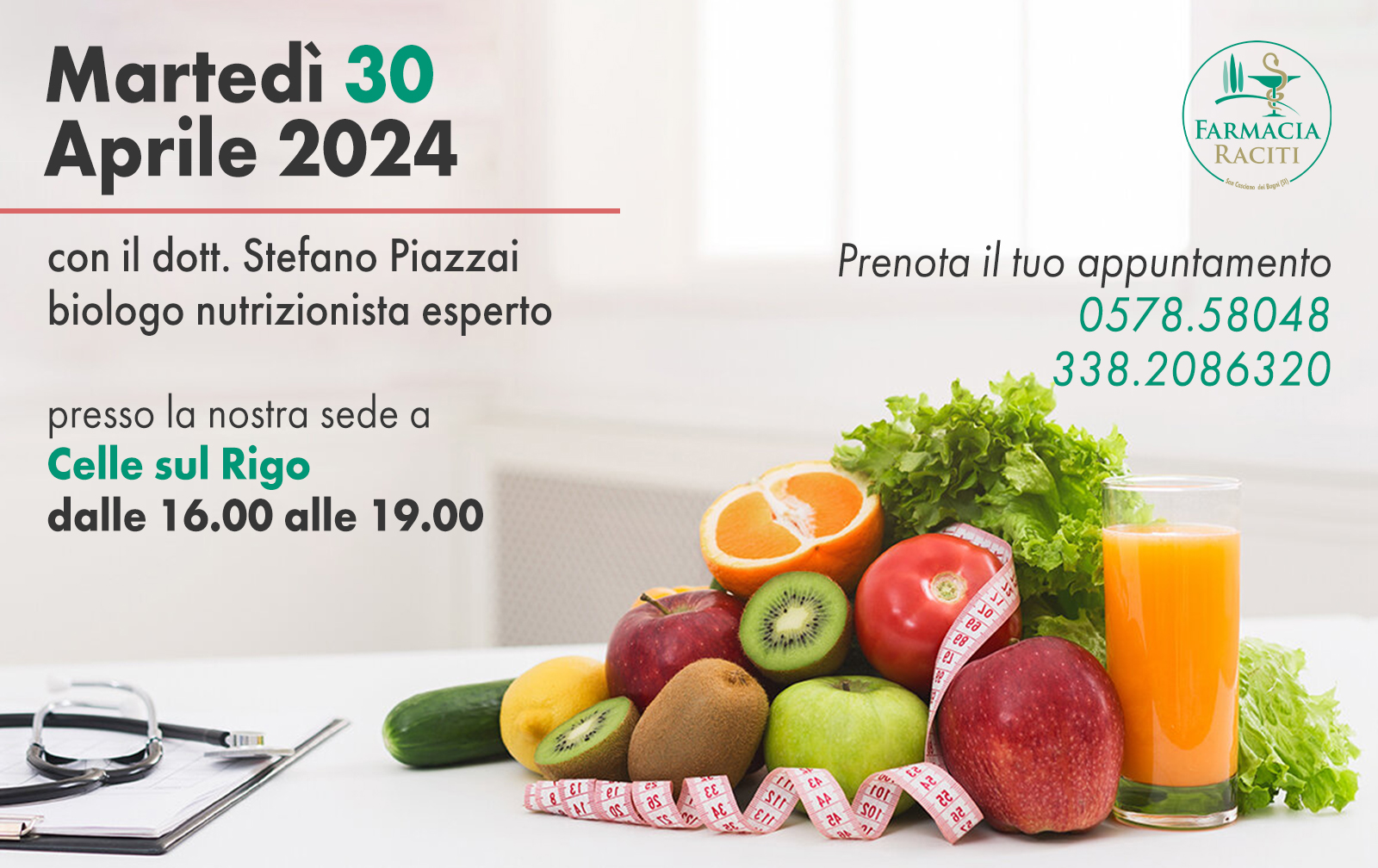 Nutrizionista in Farmacia Raciti